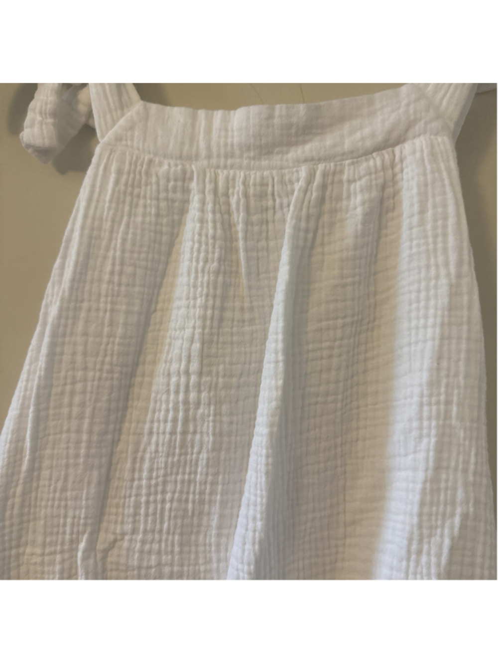 Copper Key Girls White 100% Cotton Dress Size Large Pockets Summer Beach - Picture 7 of 7